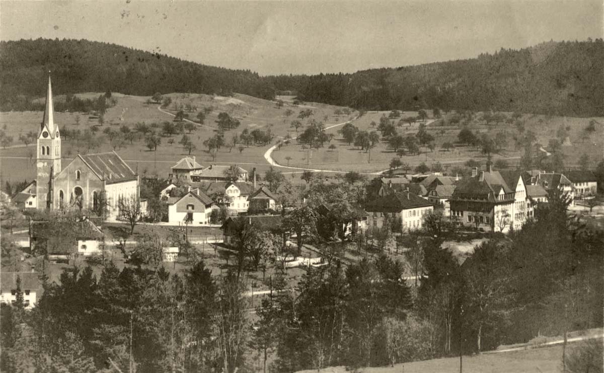 Aadorf - Panorama von Orts, 1928