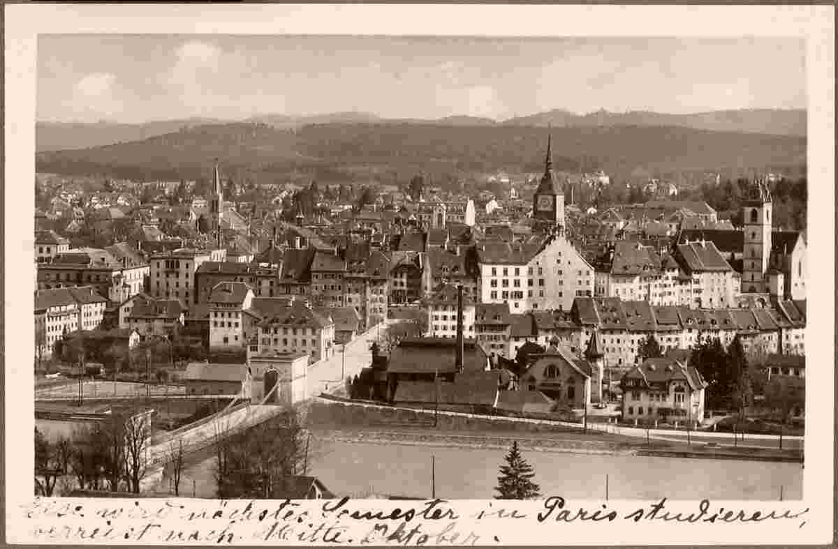 Aarau. Von der Aare her, 1928