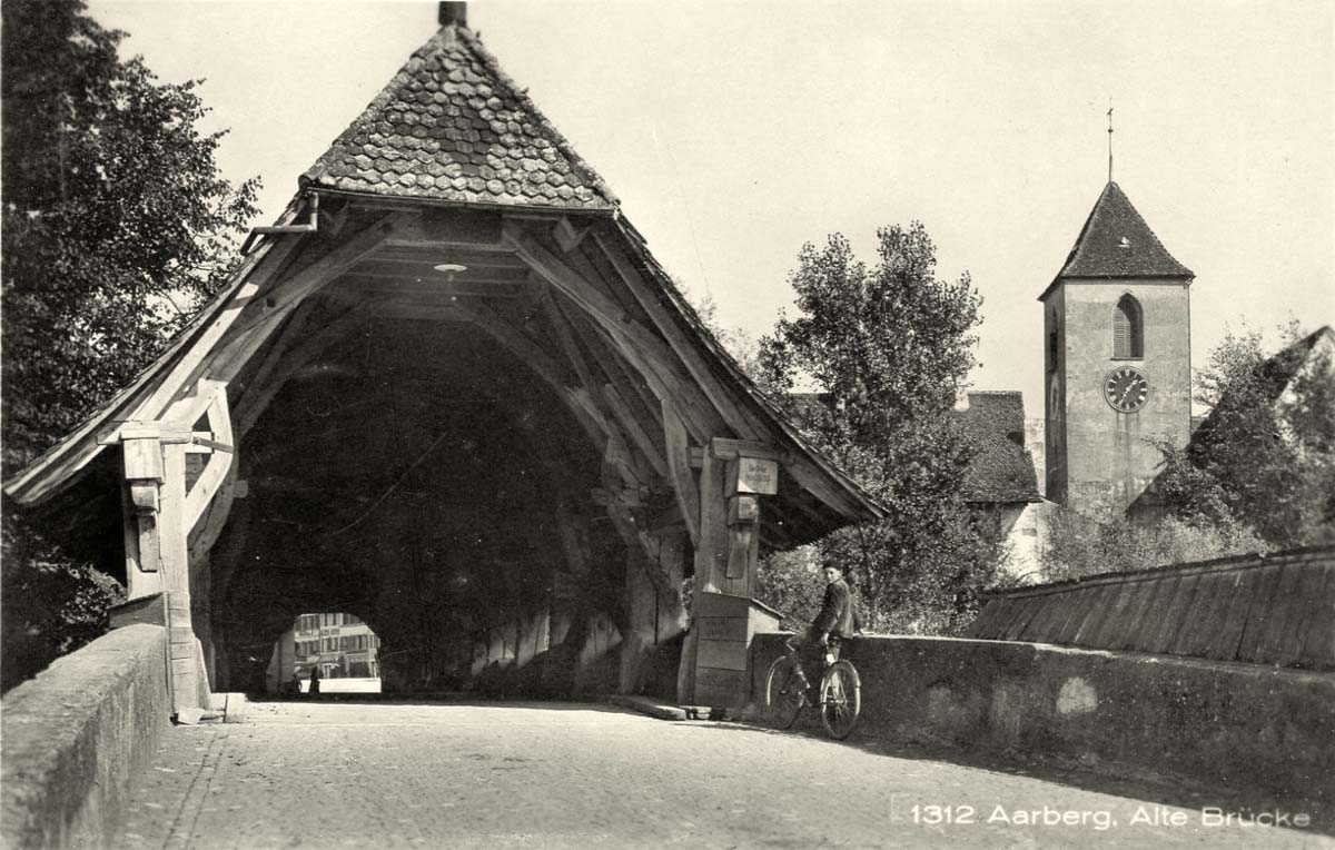 Aarberg. Alte Hölzerne Brücke