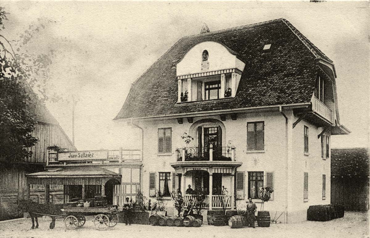 Aarberg. Weinhandlung Jean Sellares, 1910