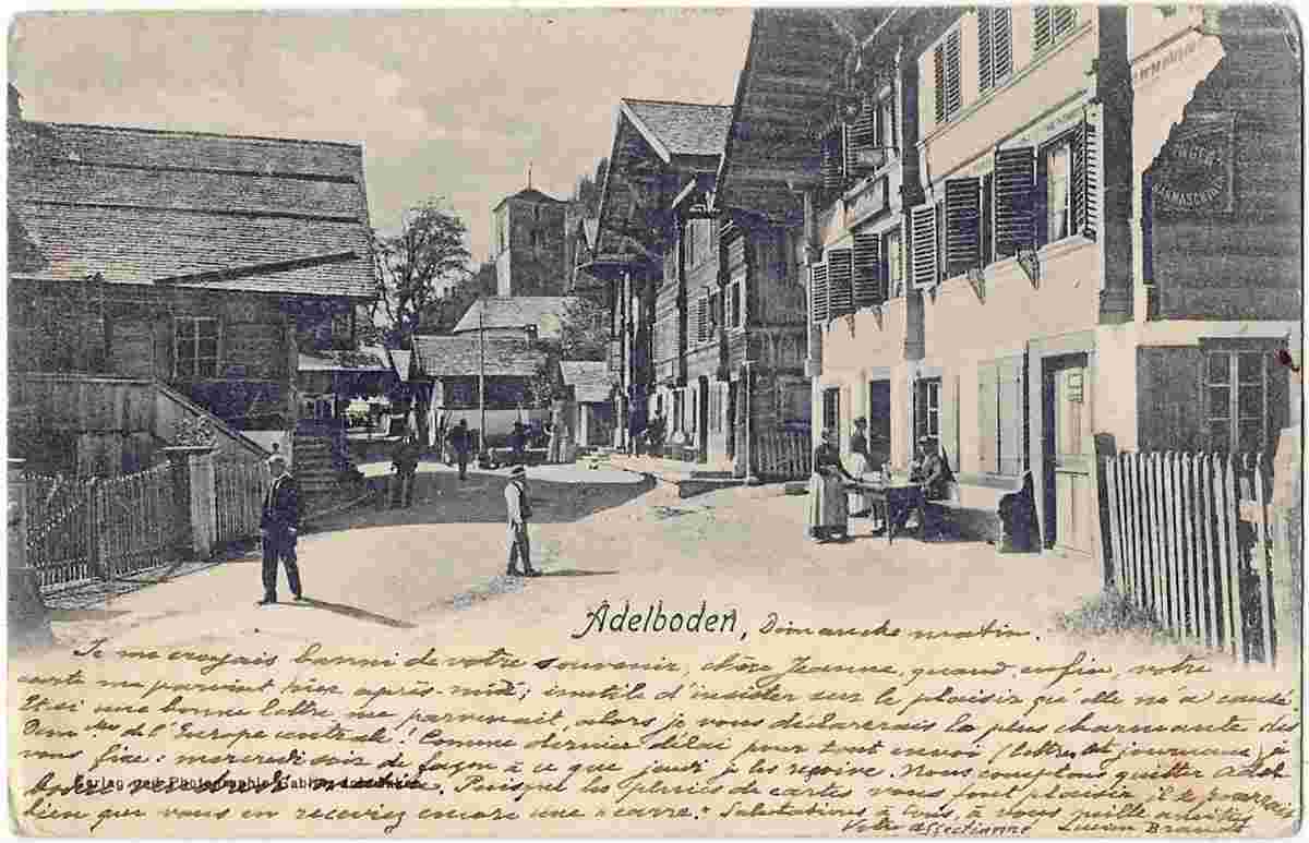 Adelboden. Panorama von Orts, 1902