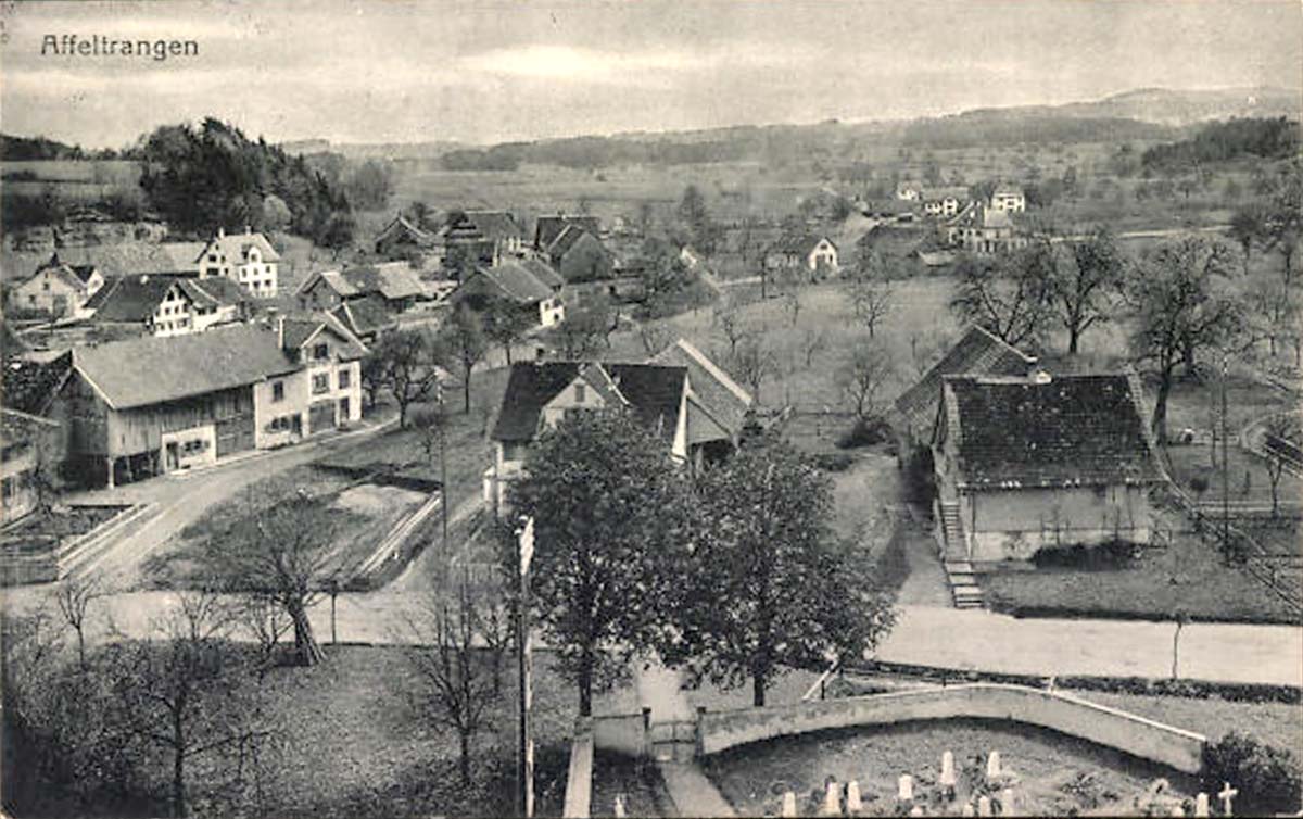 Affeltrangen. Ortsansicht aus der Vogelschau, 1922