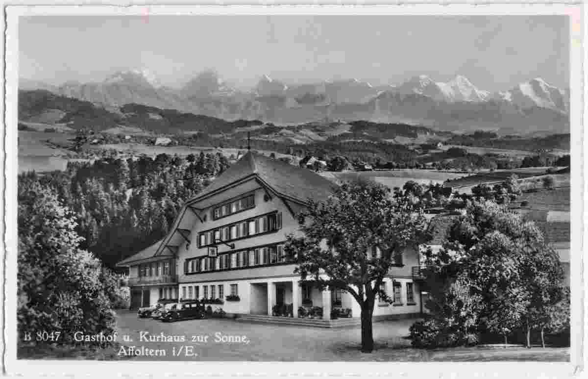 Affoltern im Emmental. Gasthof und Kurhaus zur Sonne, 1952