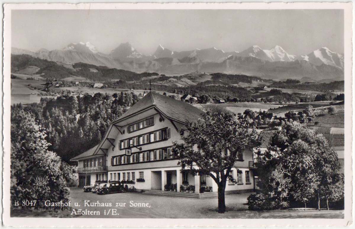 Affoltern im Emmental. Gasthof und Kurhaus zur Sonne, 1952