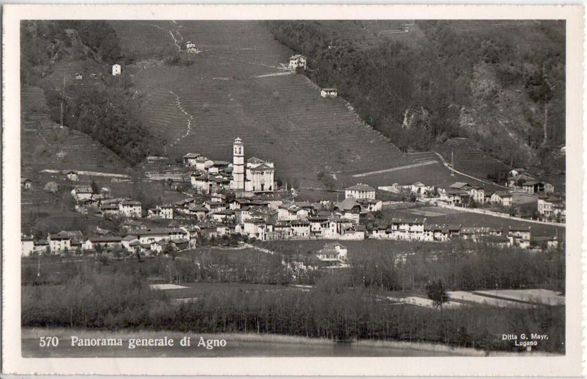 Panorama von Agno, 1949