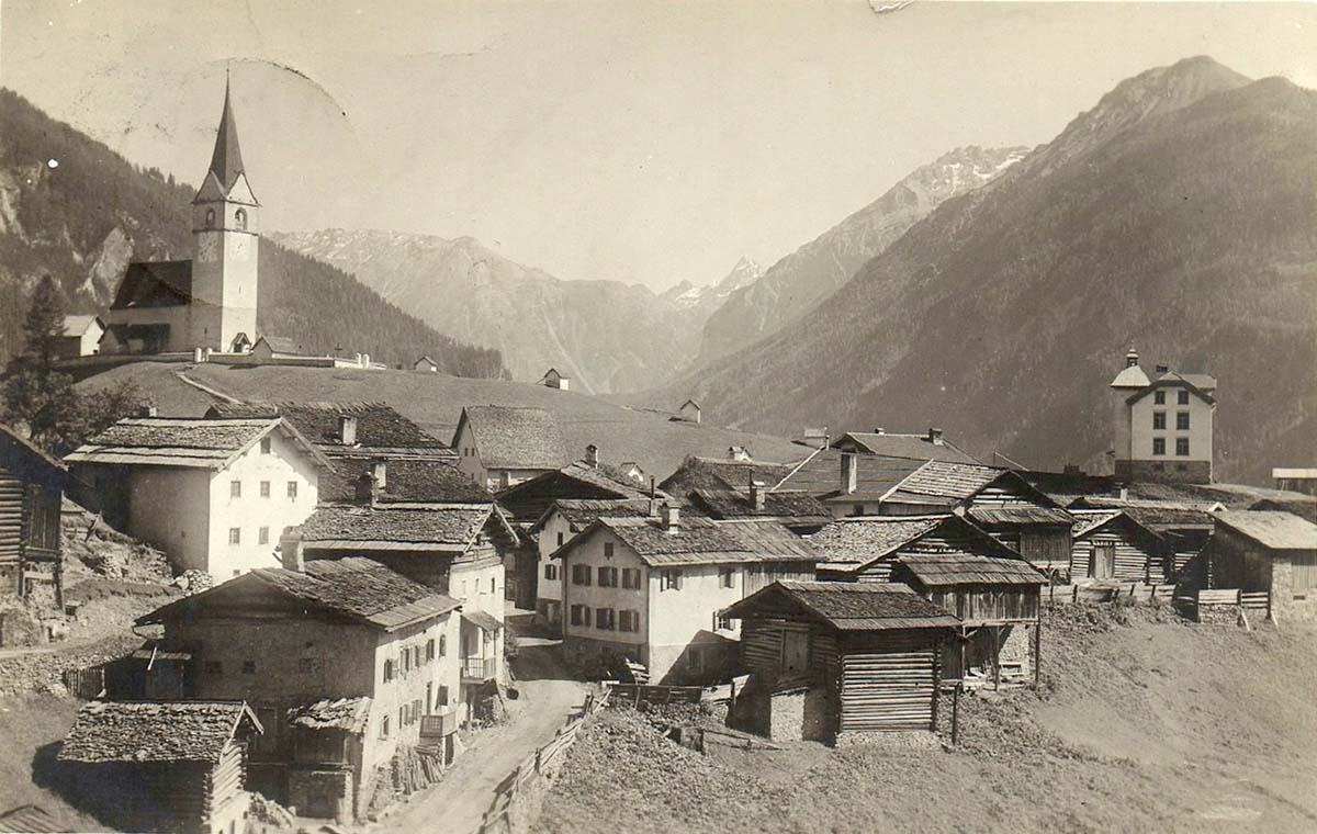Albula / Alvra. Panorama von Albula, 1914