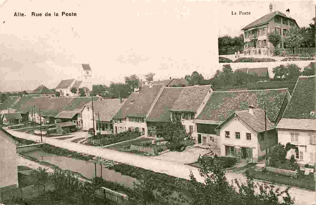 Alle. Rue de la Poste, la Poste, 1910