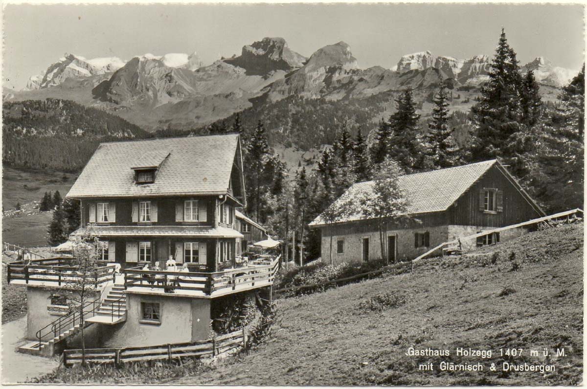 Alpthal. Gasthaus Holzegg A. Fritschi-Dörig, 1959