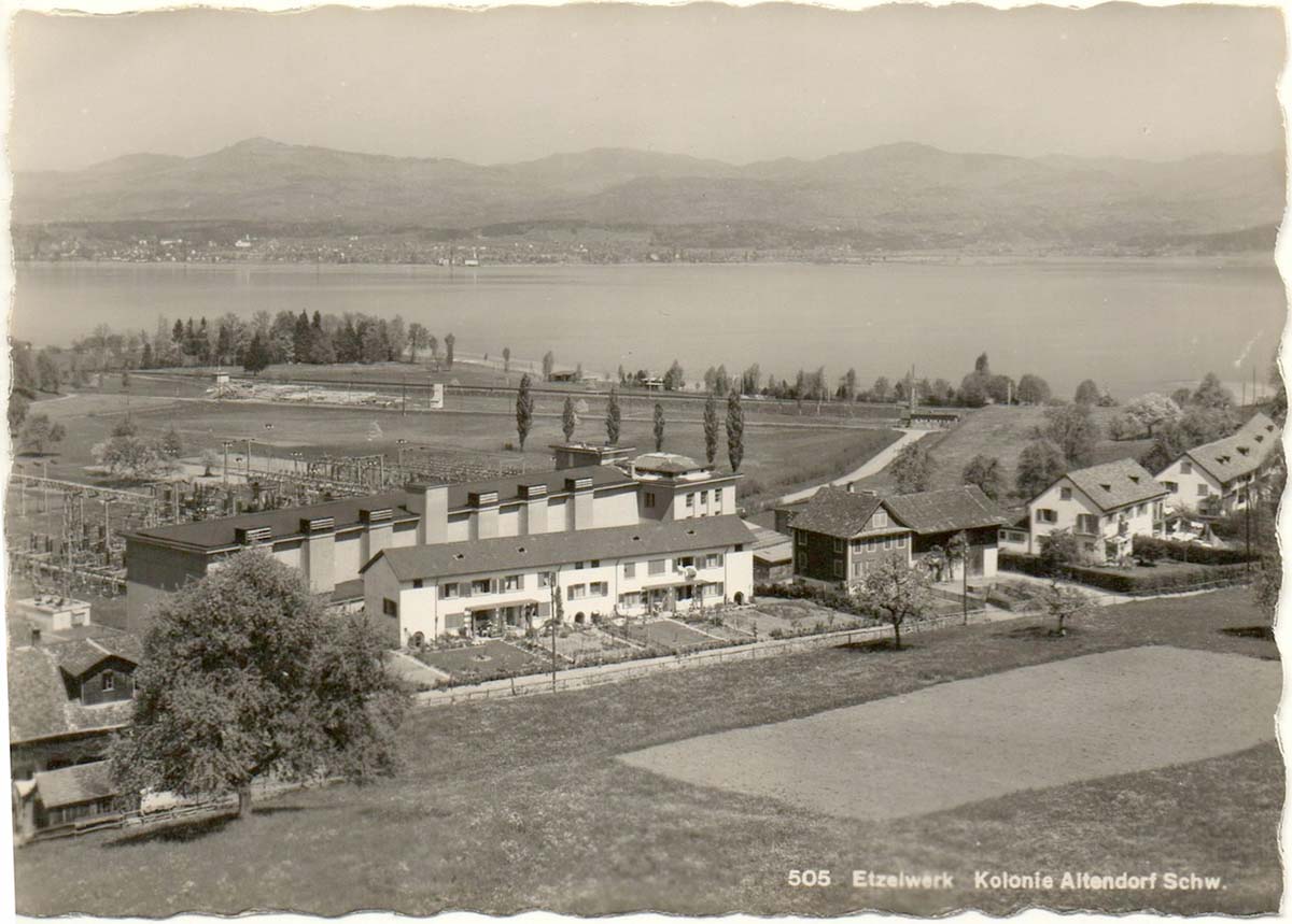 Altendorf. Etzelwerk AG, Pumpspeicherkraftwerk, 1937