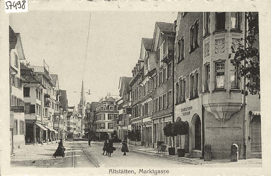 Altstätten. Marktgasse, 1924