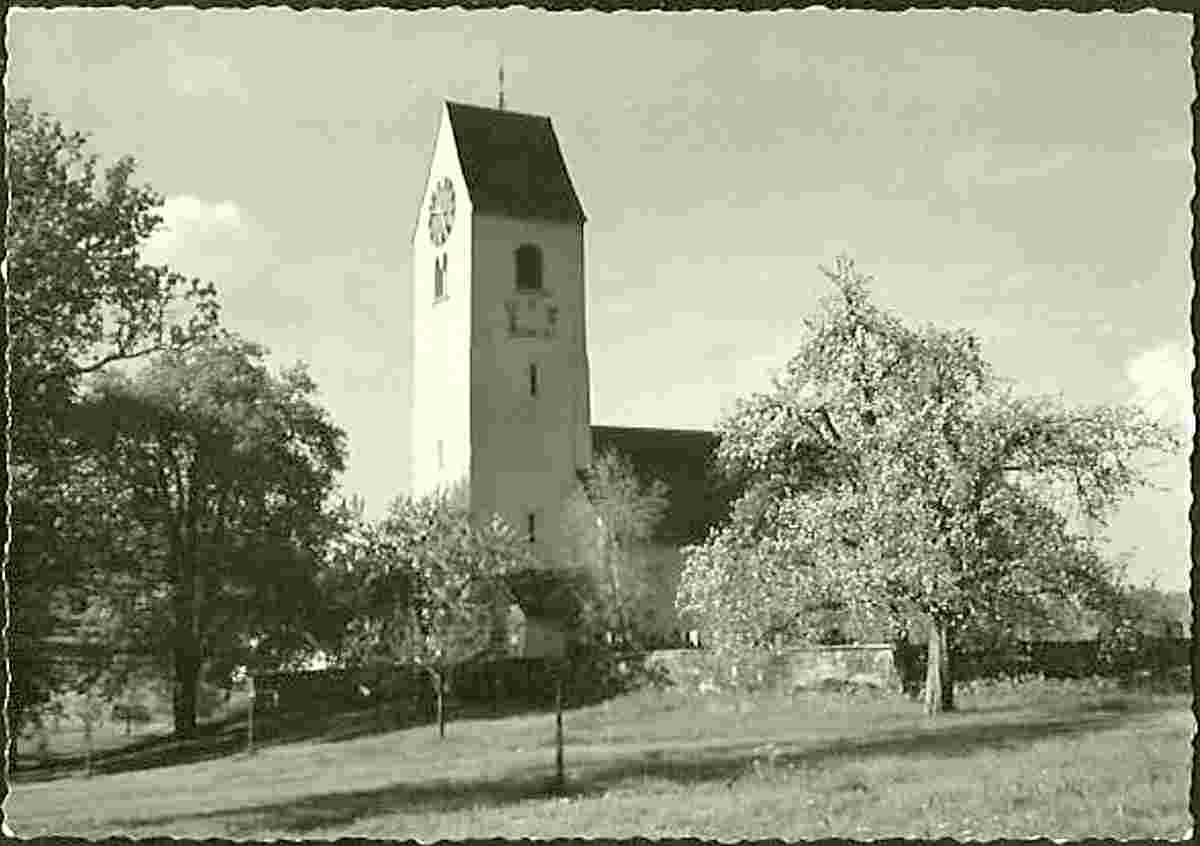 Ammerswil. Kirche, um 1960