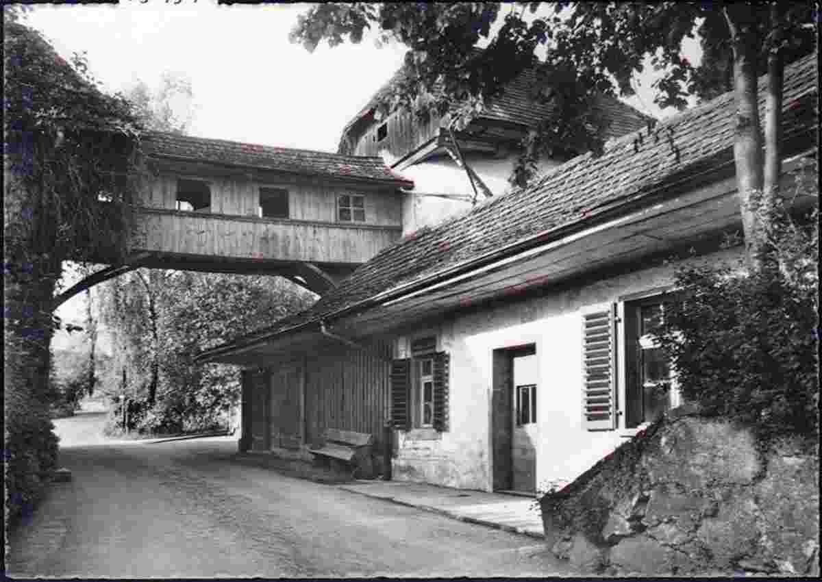 Amsoldingen. Verbindungstrakt zum Pfarrhaus, um 1960