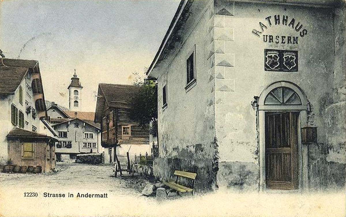Andermatt. Dorfstraße