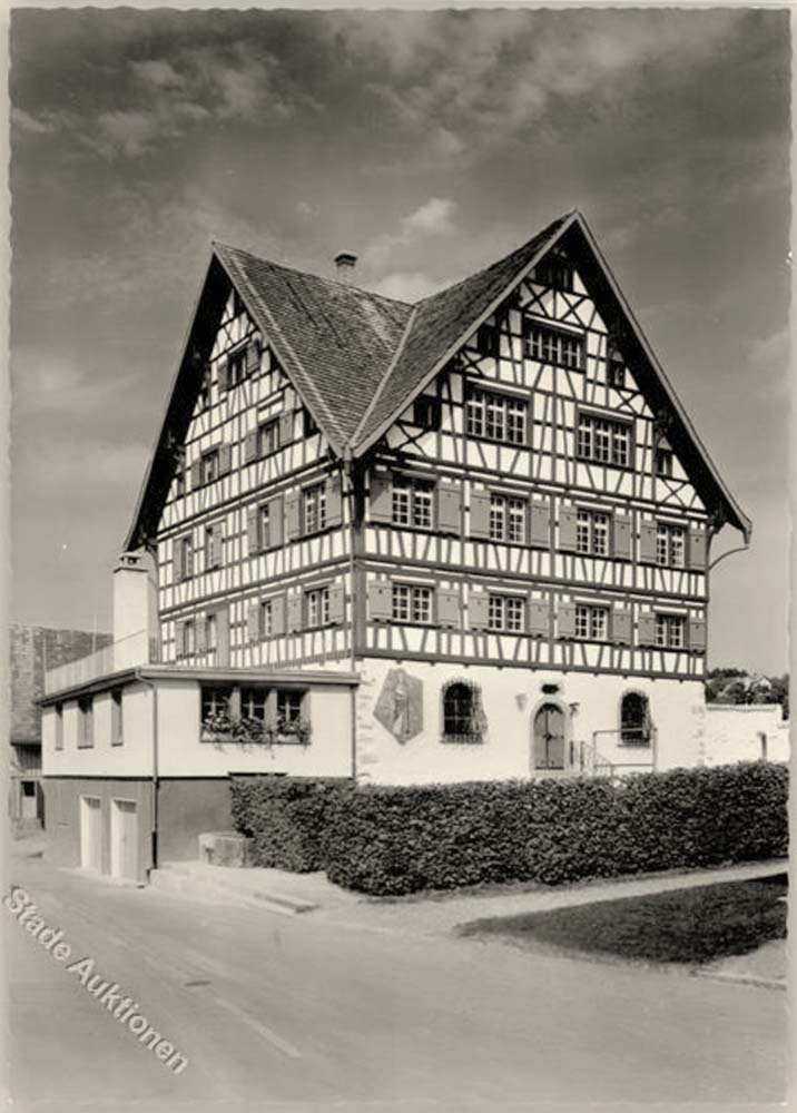 Andwil SG. Altes Gerichtshaus zum 'Hirschen', erbaut 1732, renoviert 1961-1964