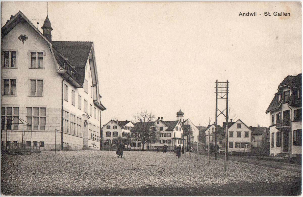 Andwil SG. Panorama von Dorf