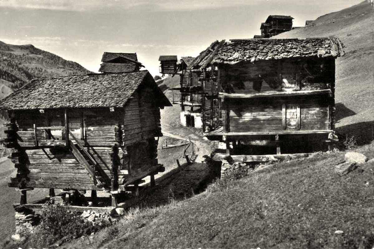 Anniviers. Val d’Anniviers - Saint-Luc, 1952