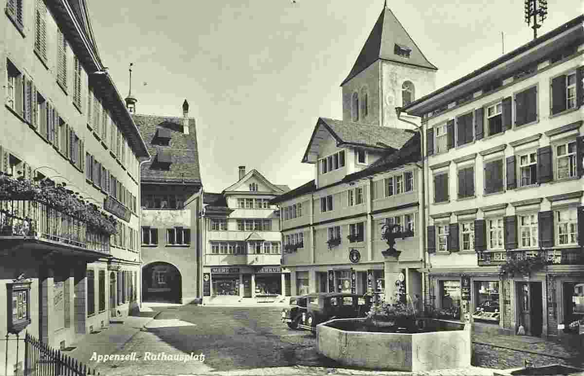 Appenzell. Rathausplatz, 1949