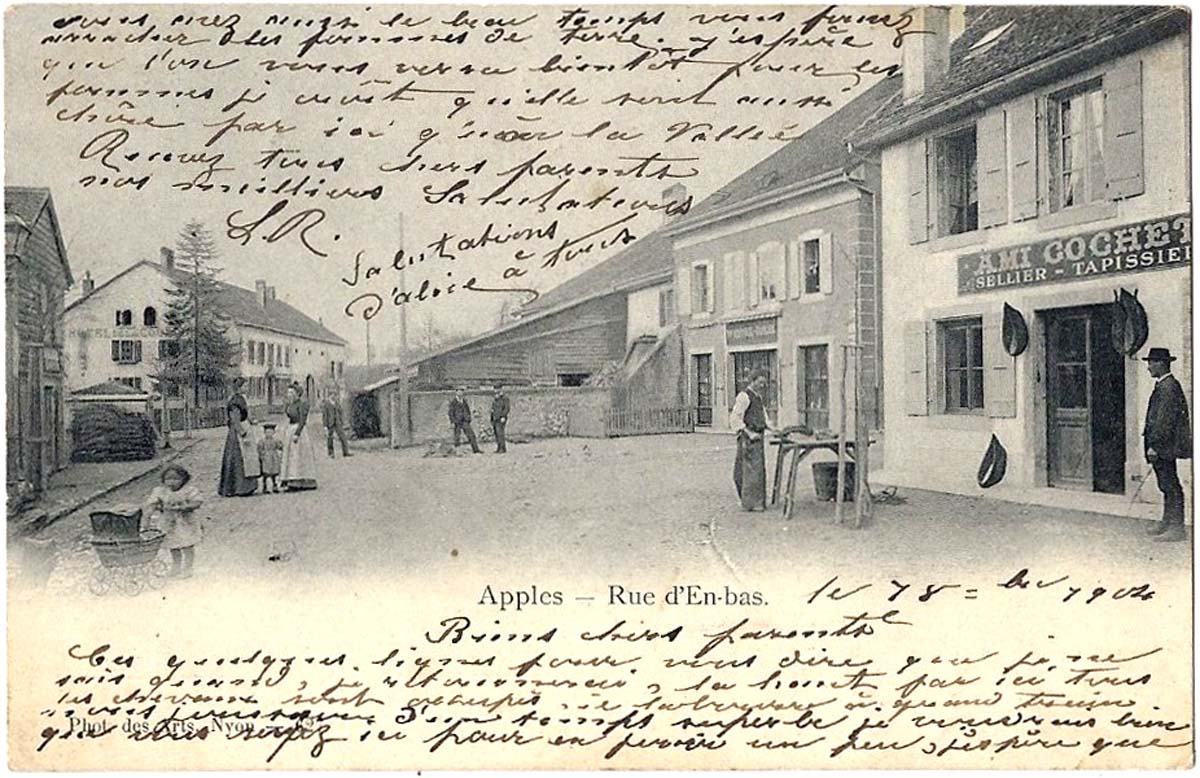Apples. Rue d'En-Bas, 1904
