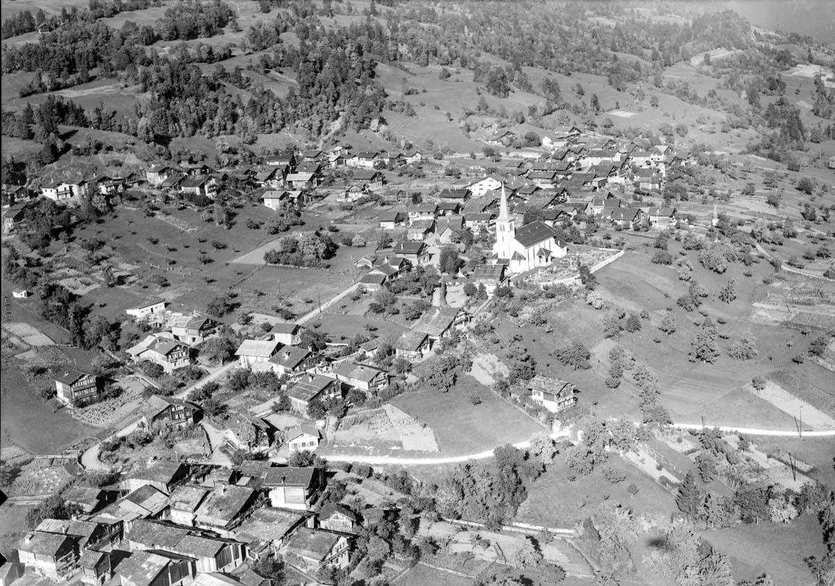 Panorama von Arbaz, 1955