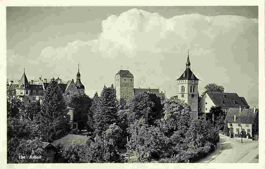 Arbon. Panorama der Stadt, 1942