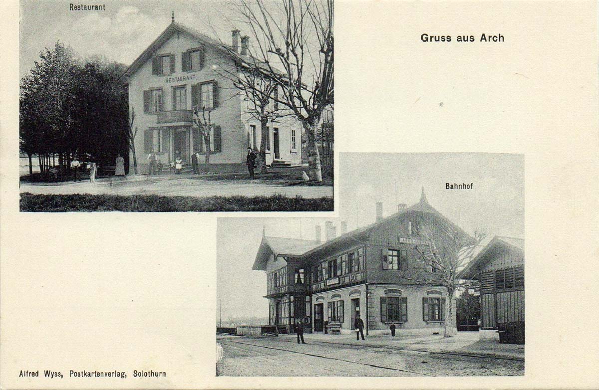 Arch. Restaurant und Bahnhof, 1906
