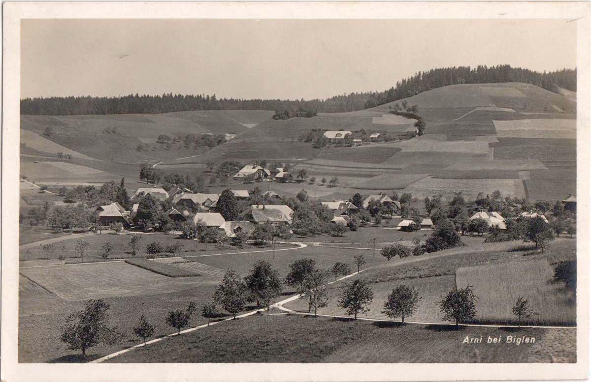 Panorama von Arni BE, 1928