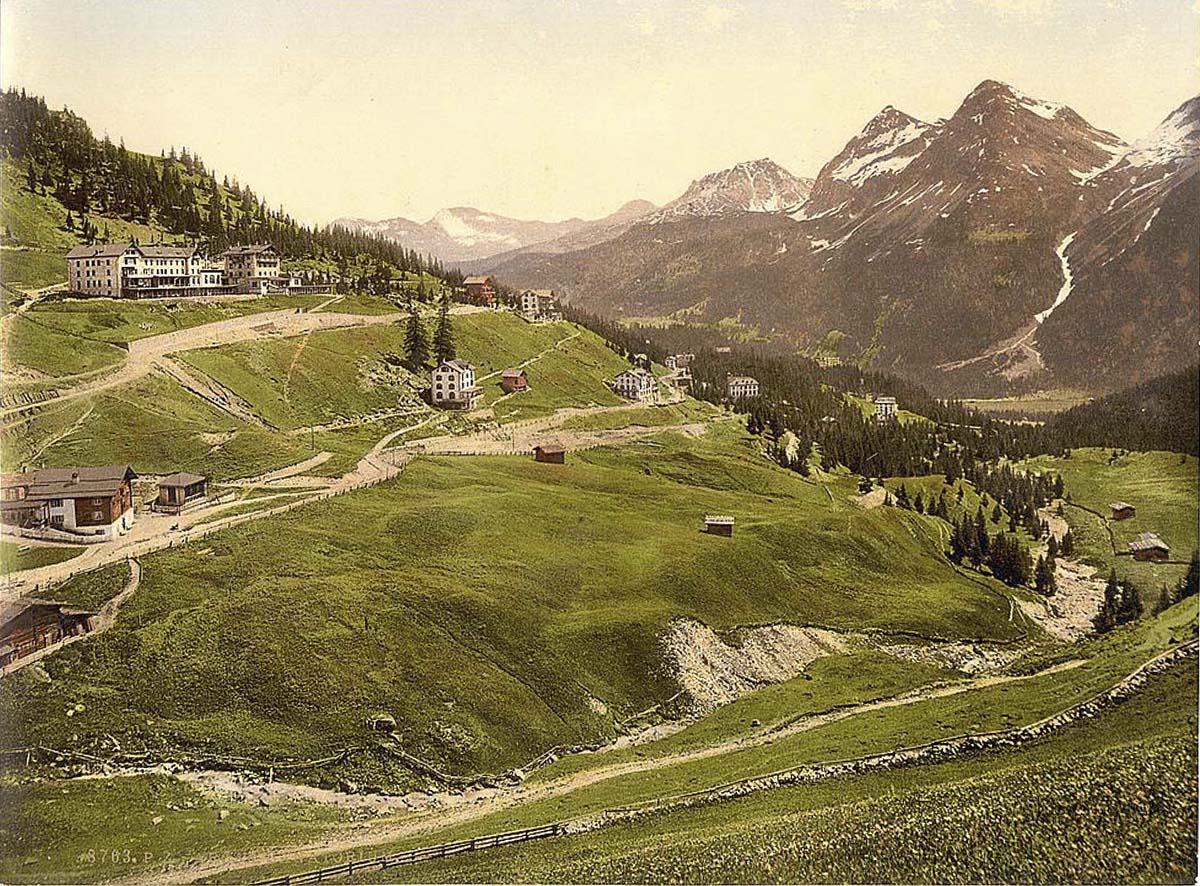 Arosa. General view, Grisons, um 1890