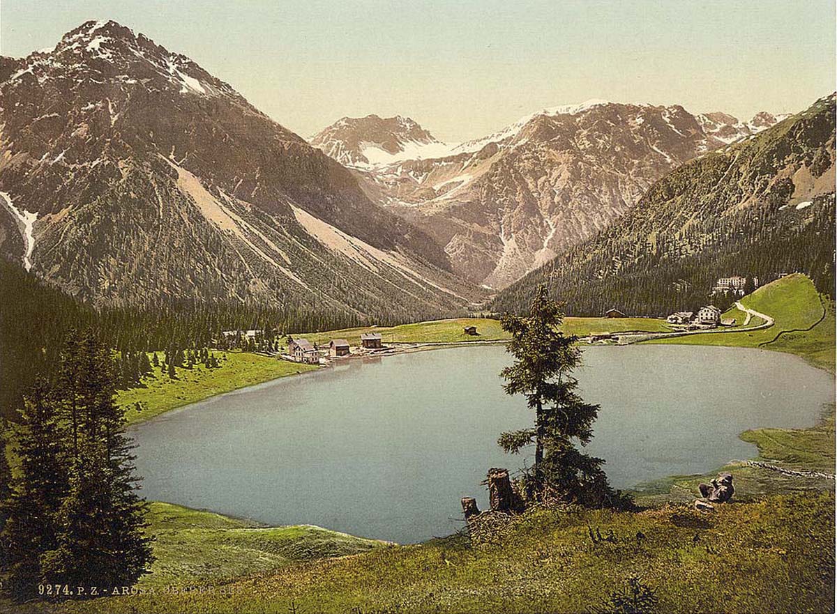 Arosa. The Upper Lake, Grisons, um 1890