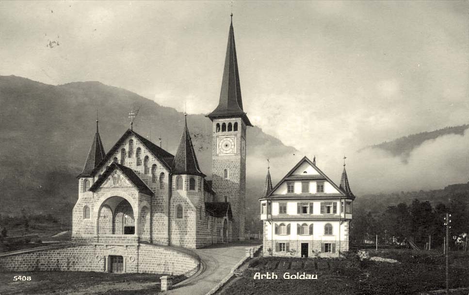 Arth Goldau, Reformierte Kirche und Pfarrhaus