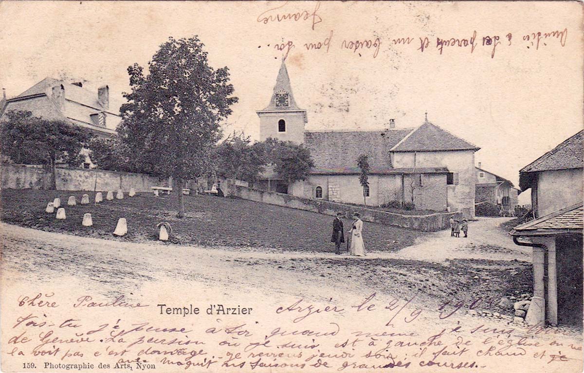 Arzier-Le Muids. Arzier - Le Temple, 1902