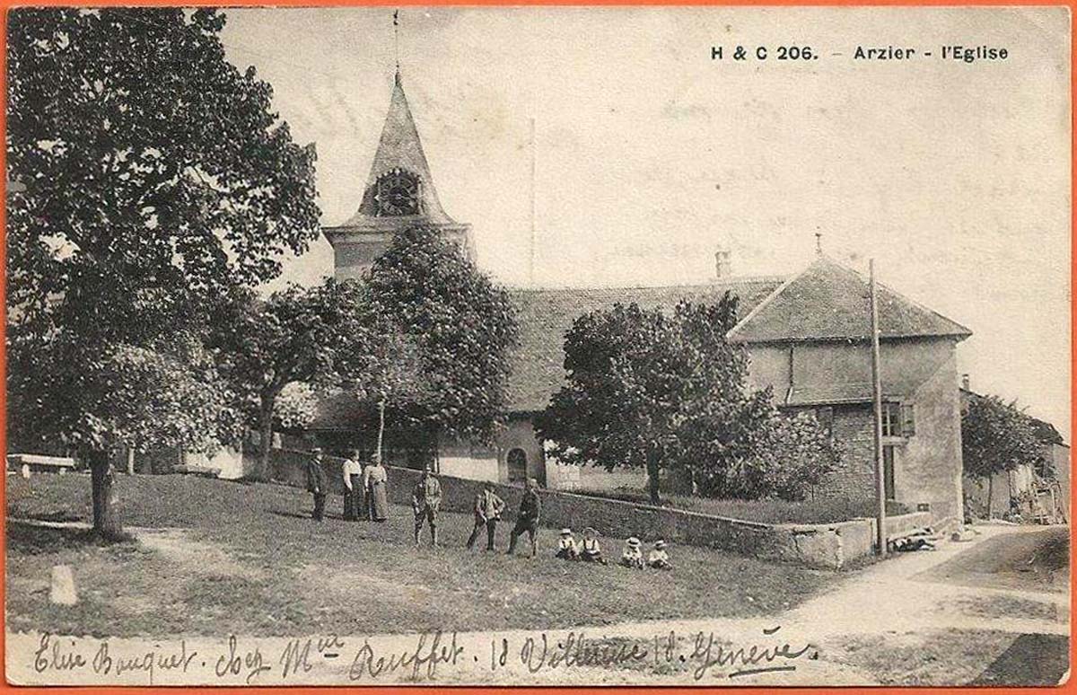 Arzier-Le Muids. Arzier - Militaires et villageois - Militär und Dorfbewohner, 1917