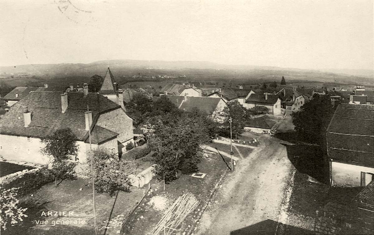 Arzier-Le Muids. Arzier - Vue générale du village - Gesamtansicht des Dorfes, 1927