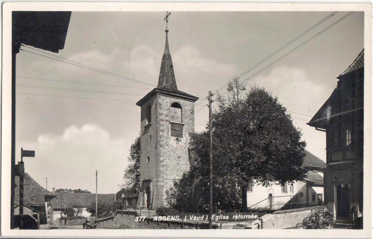 Assens. L'Église Réformée - Kirche, 1932