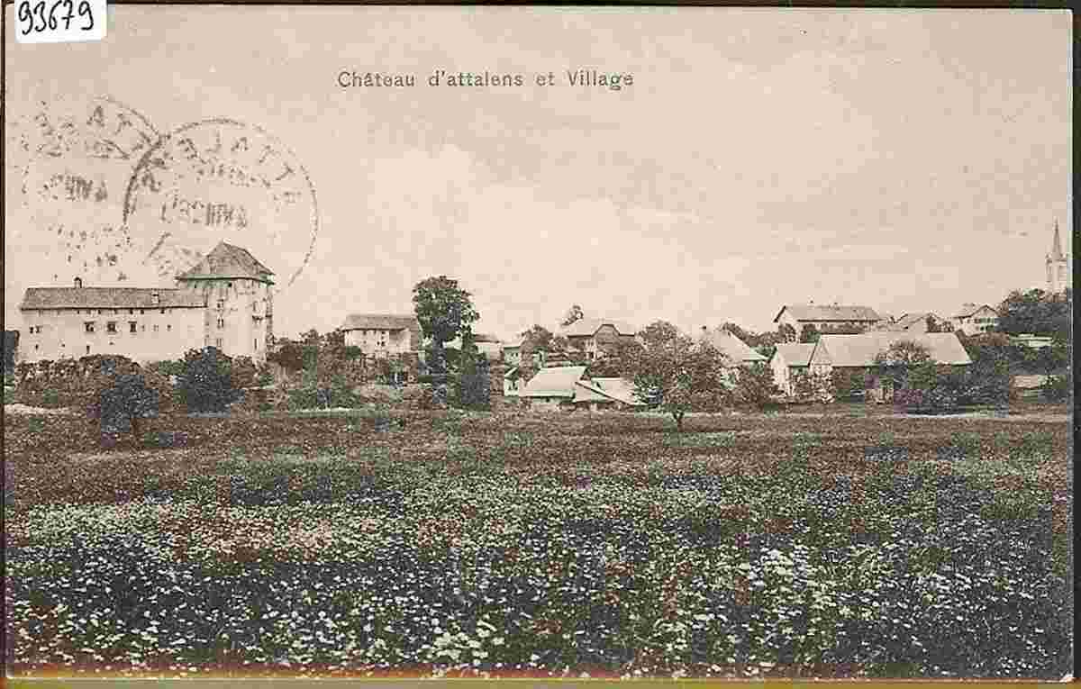 Attalens. Le Château et village
