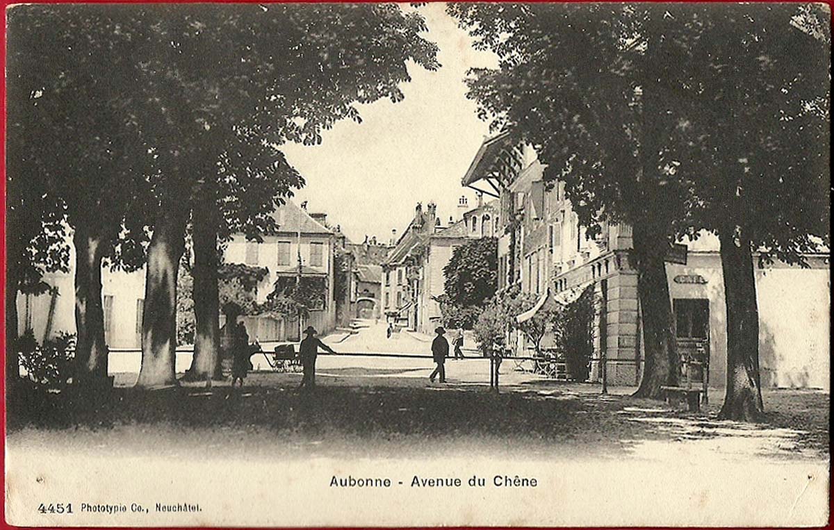 Aubonne. Avenue du Chêne, 1908