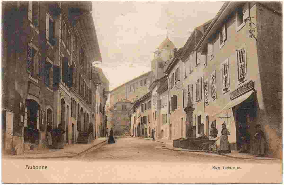 Aubonne. Rue Tavernier, Boulangerie, 1907