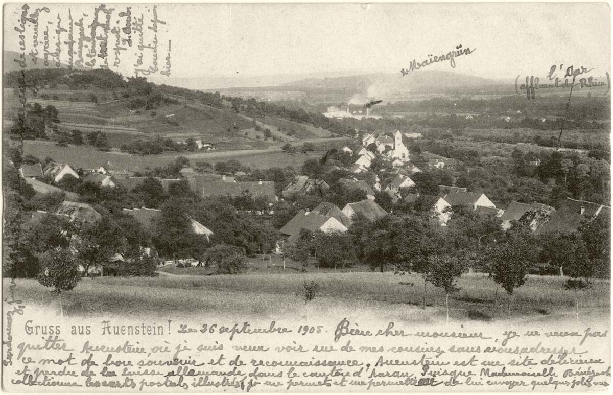 Panorama von Auenstein, 1905