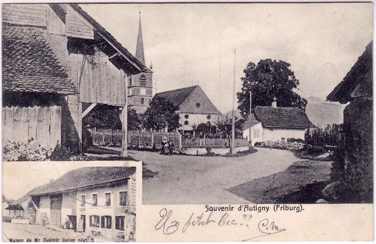 Autigny. Vue du village, 1907