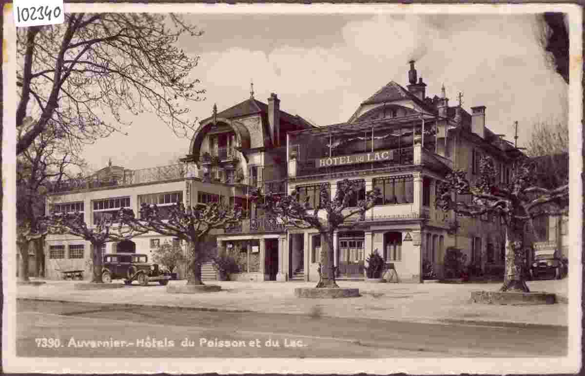 Auvernier. Auvernier - Hôtel du Poisson et Hotel du Lac