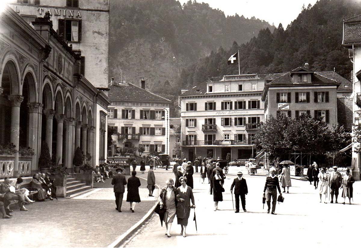 Bad Ragaz. Hotel Tamina, Hotel Lattmann