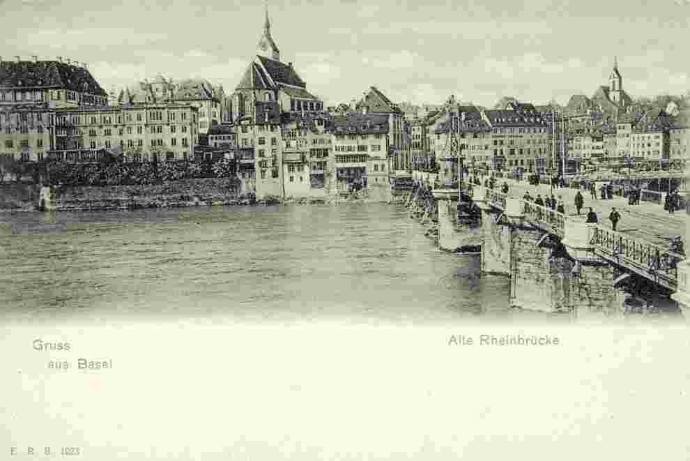 Basel. Alte Rheinbrücke