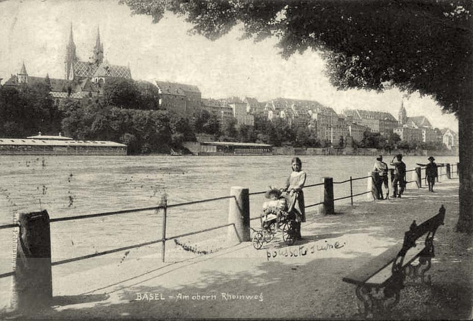 Basel. Am oberen Rheinweg, 1904