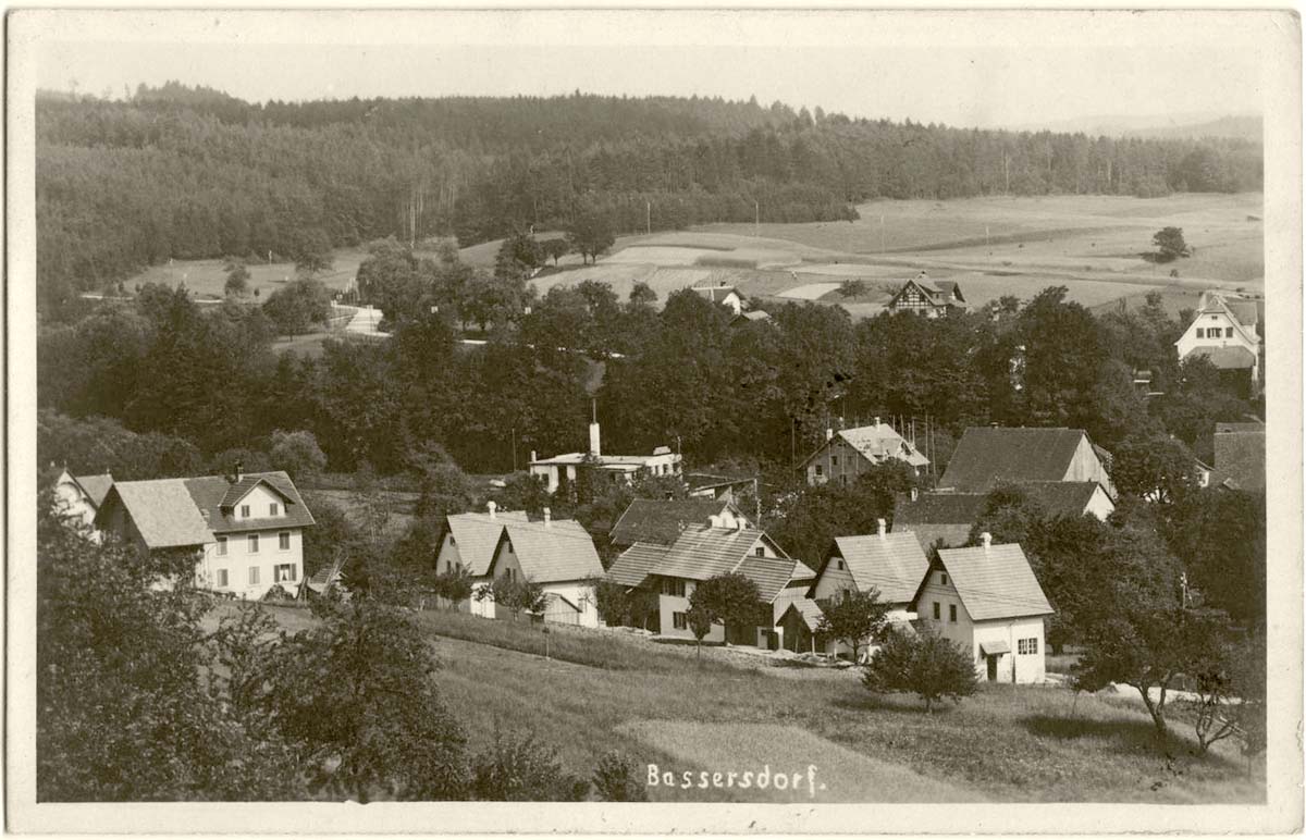 Panorama von Bassersdorf, 1925
