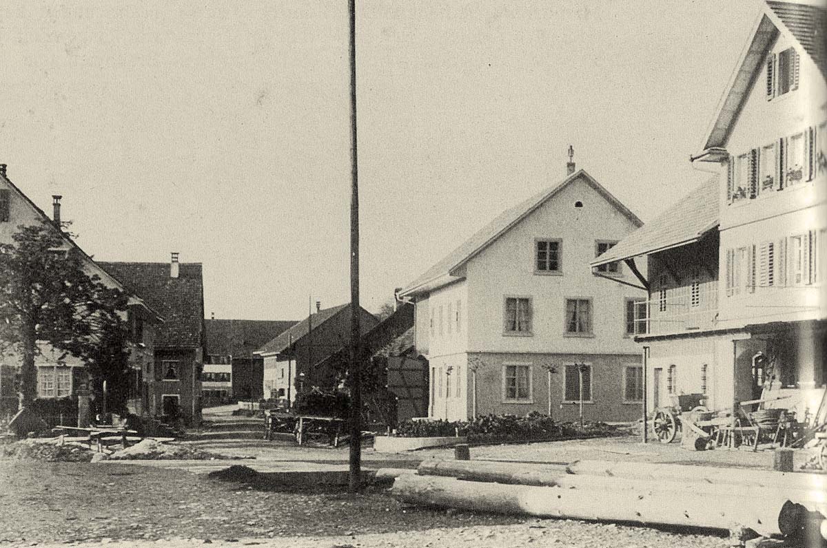 Bassersdorf. Primarschulhaus, Klotenerstraße, 1905