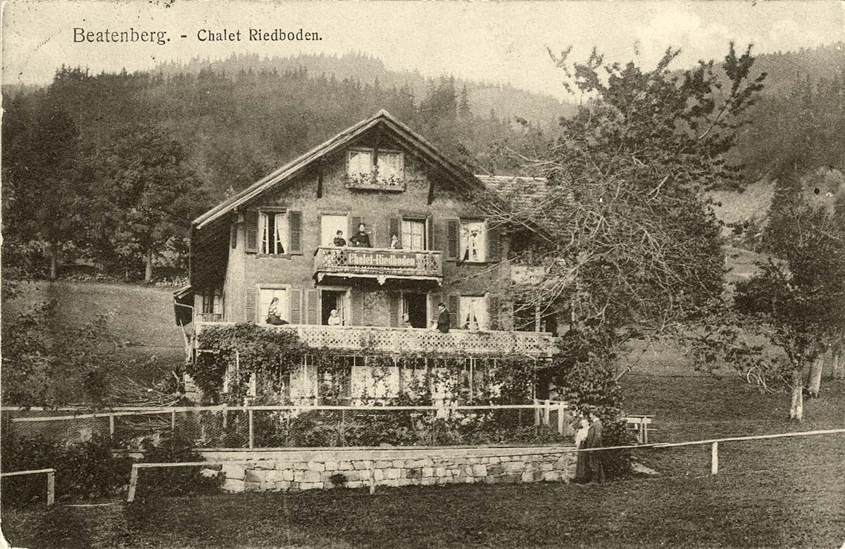 Beatenberg. Chalet Riedboden, 1912