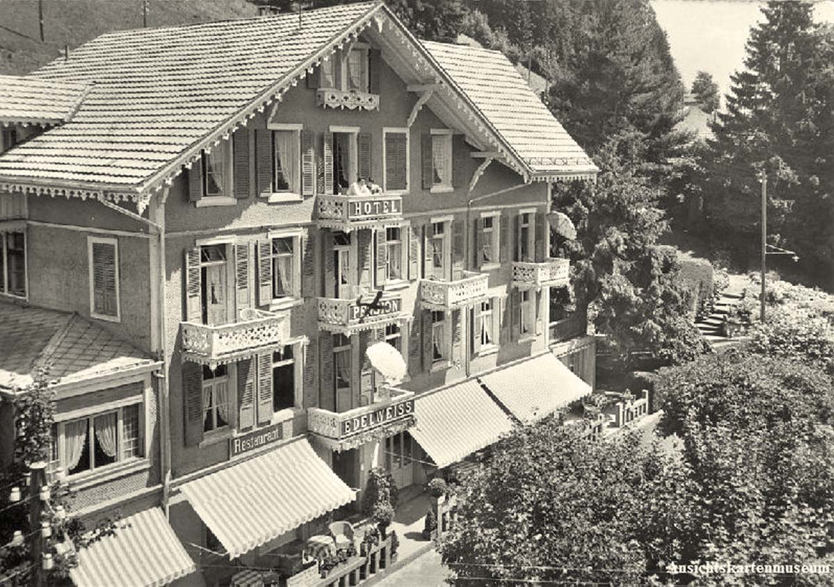 Beatenberg. Hotel Pension Edelweiss, 1955
