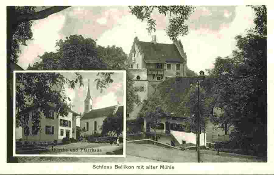 Bellikon. Schloss mit alter Mühle