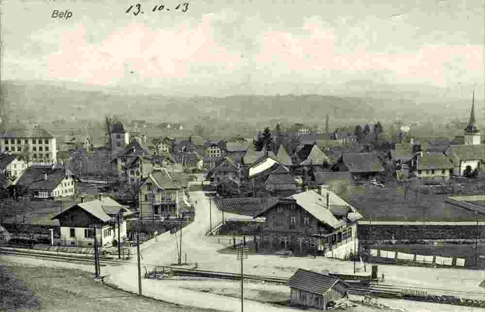 Belp. Bahnübergang, 1913