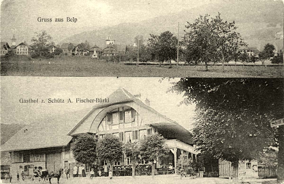 Belp. Gasthof zum Schütz, A. Fischer-Bürki, 1920