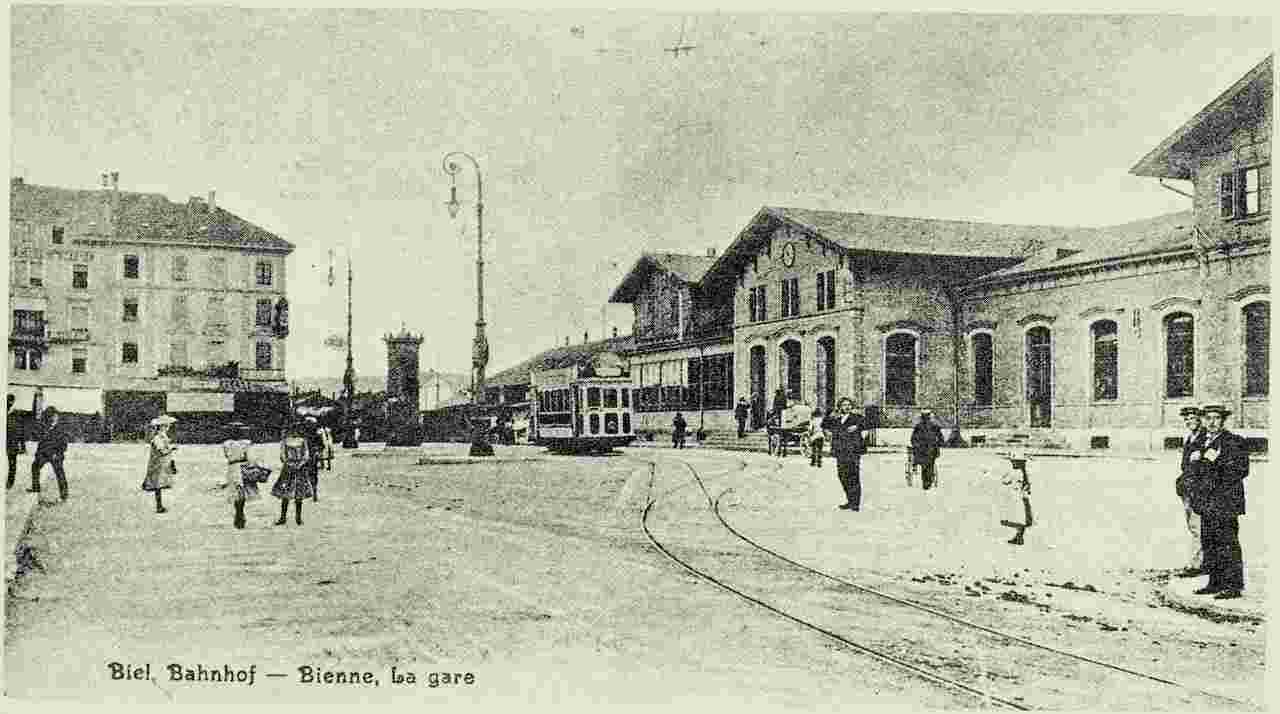 Biel. Hauptbahnhof, 1864